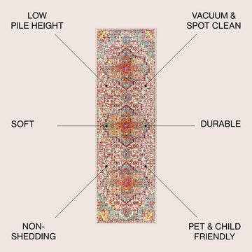 Zafra Vintage Medallion Area Rug